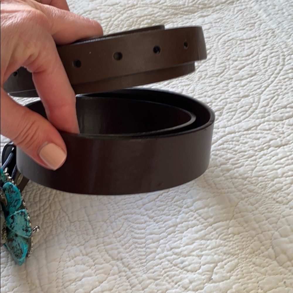 Beautiful Turquoise Stone Belt Buckle - Picture 5 of 8
